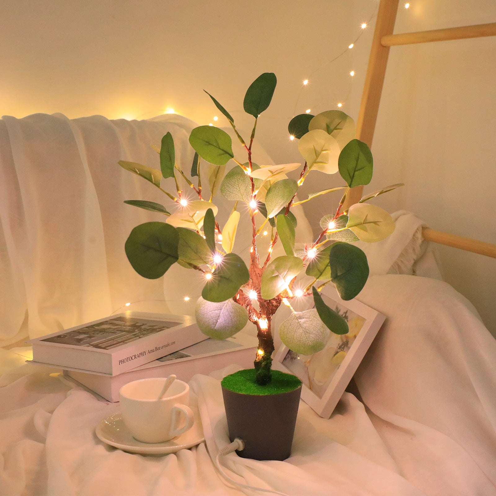 Simulation Plant LED USB Night Lamp