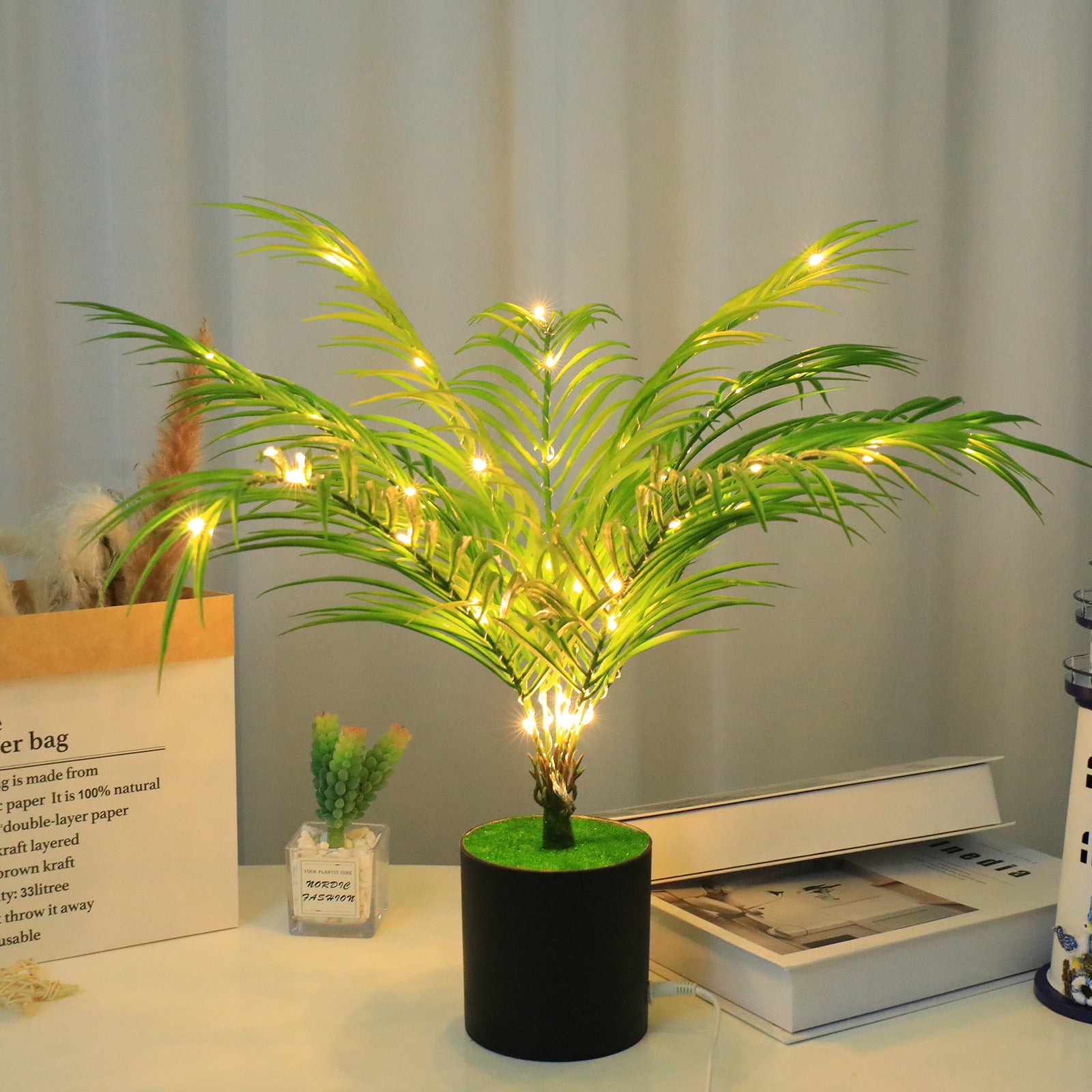 Simulation Plant LED USB Night Lamp