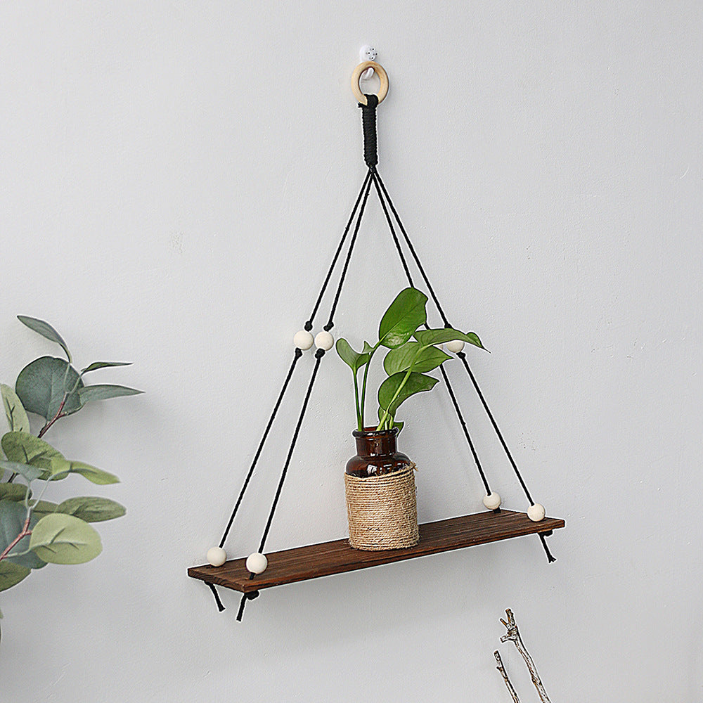 Bohemian Handwoven Tapestry Wall Shelf Decor