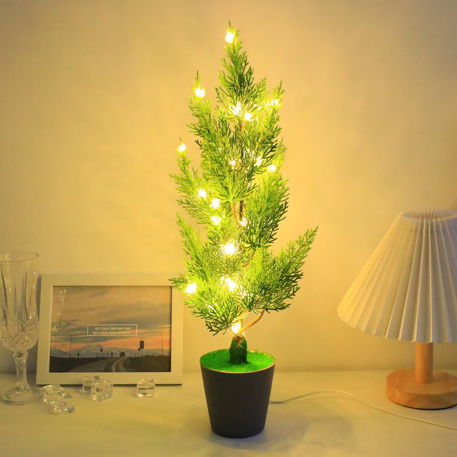 Simulation Plant LED USB Night Lamp